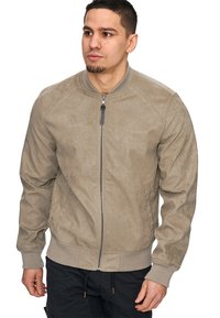 INDICODE JEANS WAYNE - Kunstlederjacke - beige