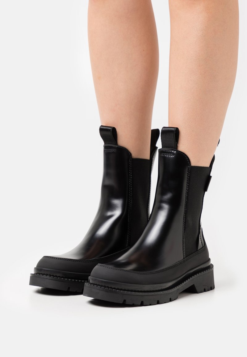 GANT PREPNOVO - Platform ankle boots - black
