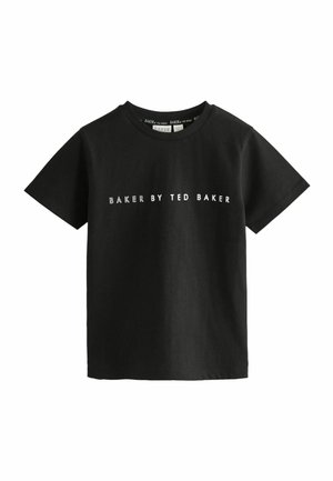 REGULAR FIT - Apdrukāts T-krekls - black