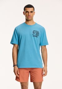Shiwi Apdrukāts T-krekls - sky blue