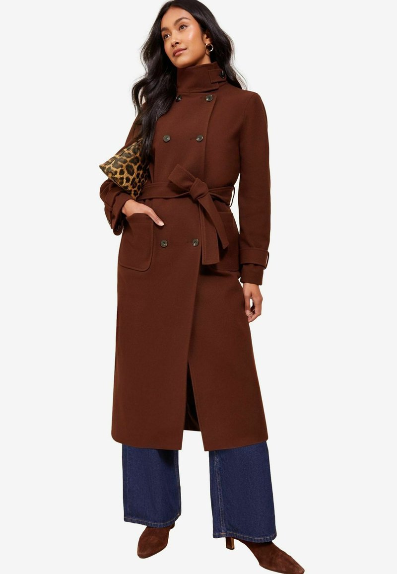 Friends Like These REGULAR FIT - FUNNEL NECK   - Trench - chocolate brown
