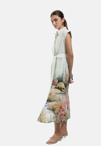 Koton FLORAL  - Abito a camicia - blue