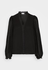 VILA VIDOBBA V NECK - Camicetta - black