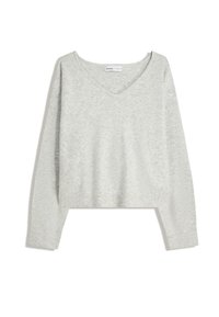 SOFT TOUCH V-NECK  - Jumper - grey