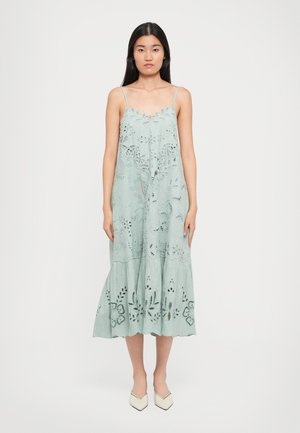 IYLA SOUTACHE SLIP MIDI DRESS - Hverdagskjole - blue