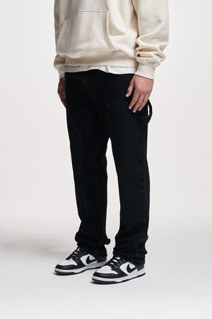 HALDOR CARPENTER - Relaxed fit -farkut - black