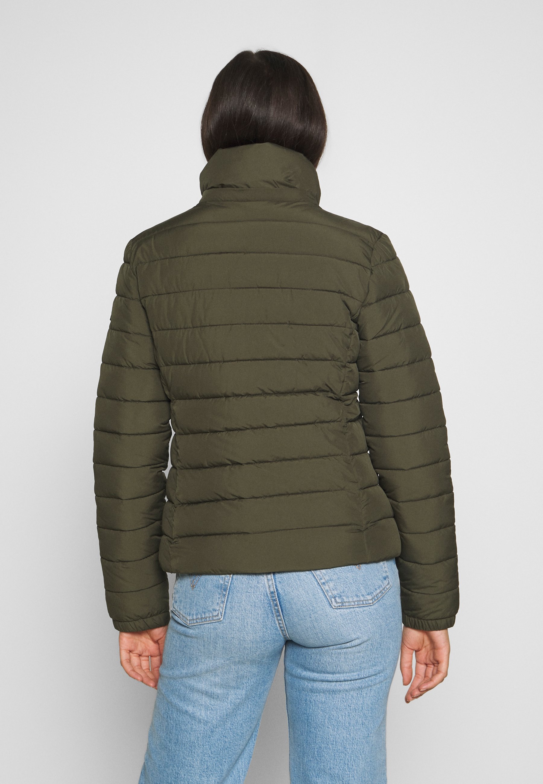 forest green down jacket