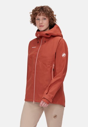 Mammut CRATER HOODED - Hardshell jacket - brick
