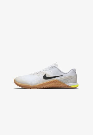Nike Performance METCON 4 - Trainingsschuh - white/light bone/gum medium brown