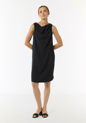 comma MIDI ANIMÉE D’UNE TEXTURE - Day dress - navy