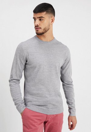 O-NECK - Stickad tröja - grey mix