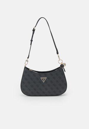 NOELLE TOP ZIP SHOULDER BAG - Handbag - coal logo