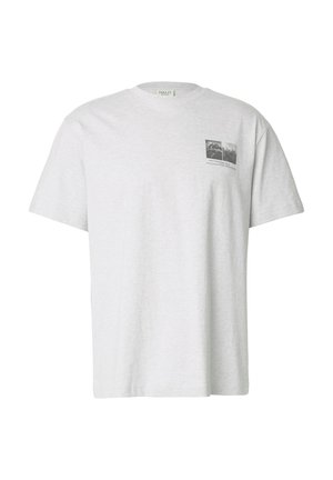HALO, T-shirts print - light grey melange