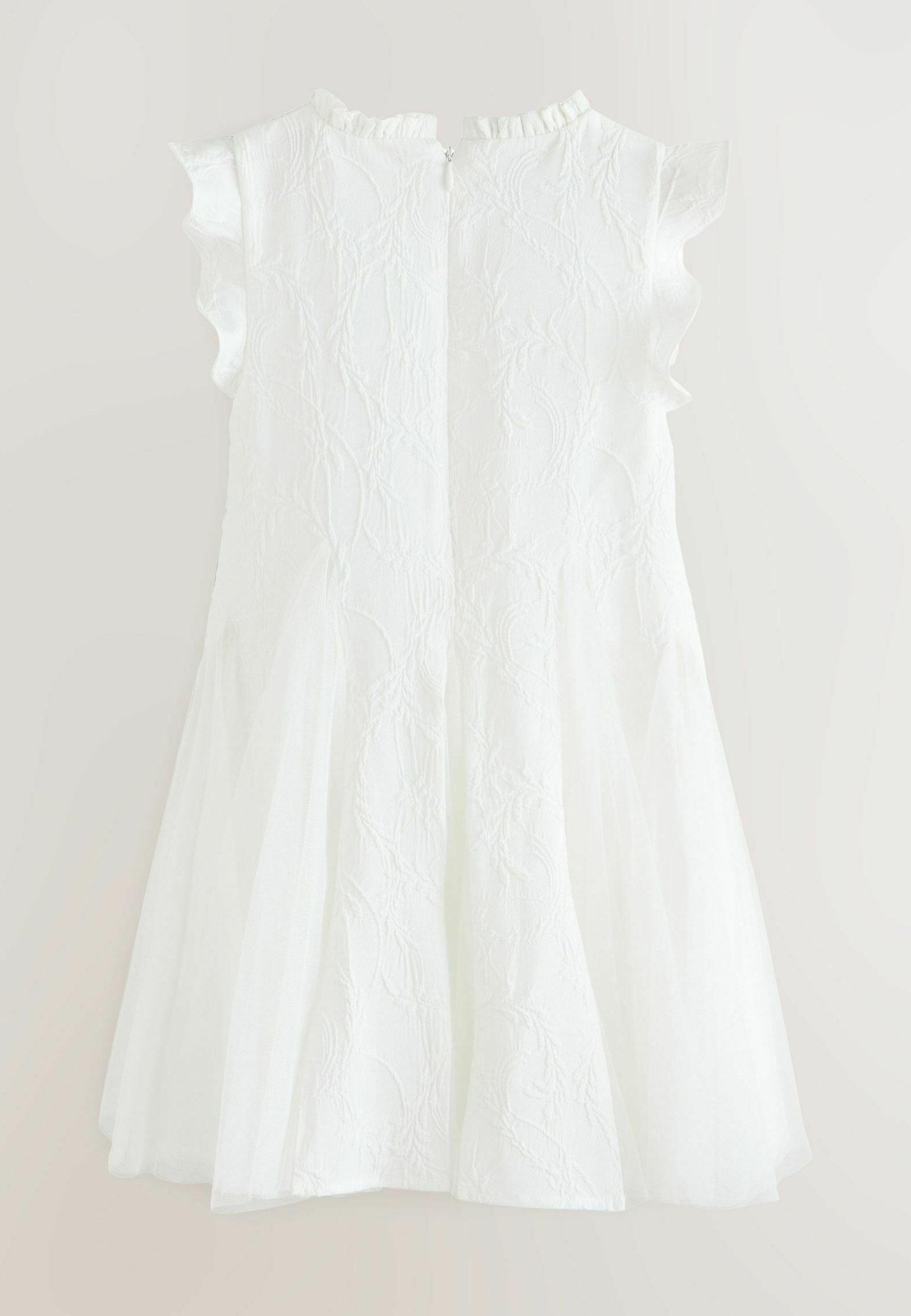 regular fit - textured godet - cocktailkjole / festkjole - ivory