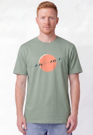 watapparel, COUNTRYSIDE 01 UNISEX - Print T-shirt - aloe