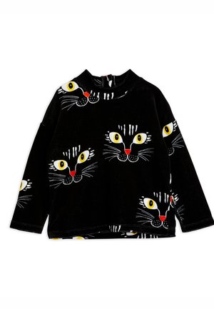 CAT FACE UNISEX - Collegepaita - black