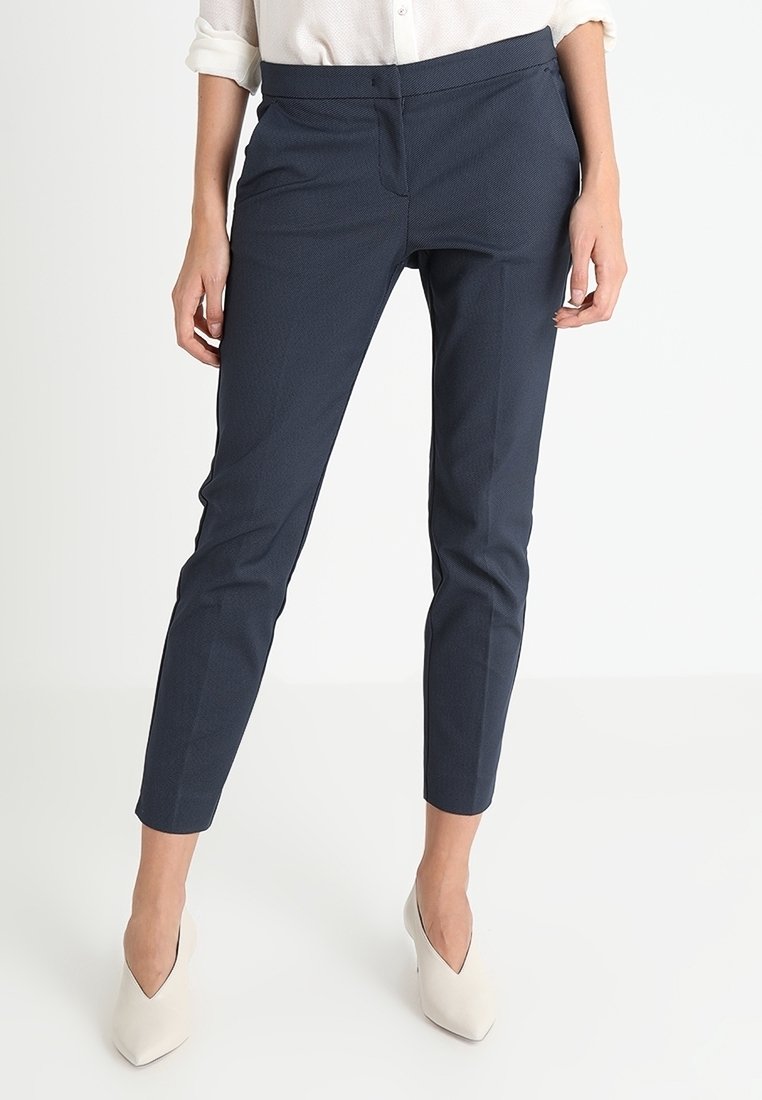 TOM TAILOR Tygbyxor - dark blue