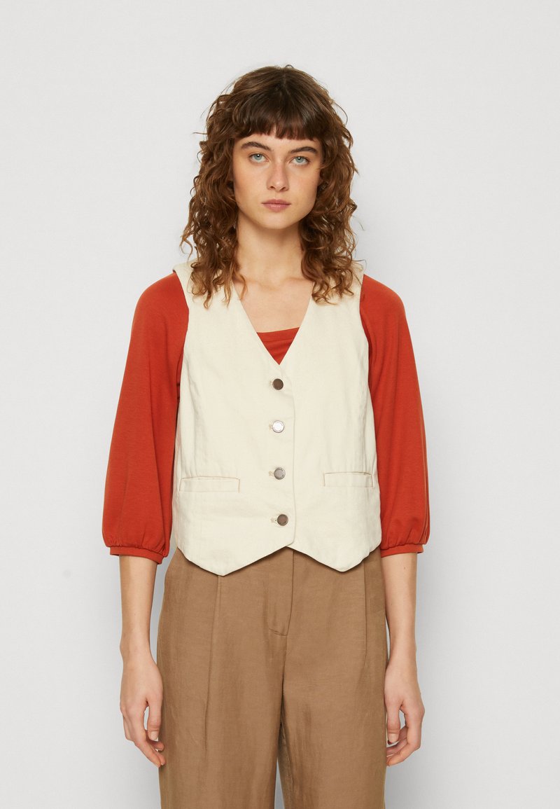 Banana Republic VEST Waistcoat ecru/offwhite Zalando