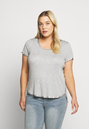 SCOOP TEE - Triko s potiskem - silver