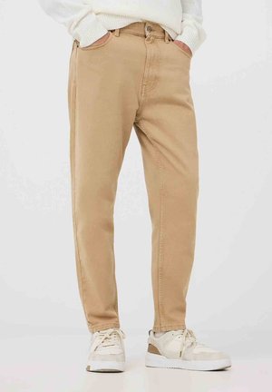 Terranova CINQUE TASCHE - Jeans baggy - beige chiaro