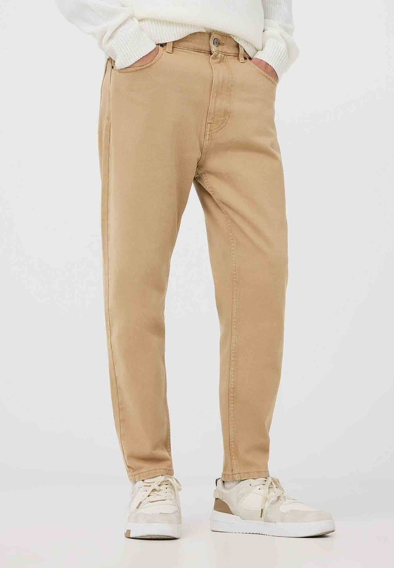 Terranova CINQUE TASCHE - Jeans baggy - beige chiaro