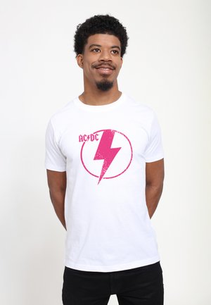 Henry Tiger, LIGHTNING LOGO PINK - T-shirts print - white