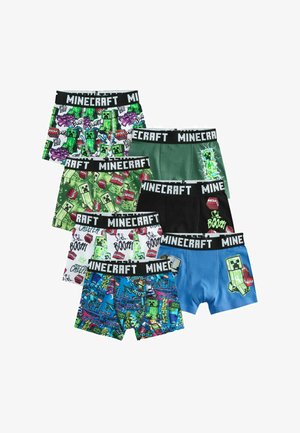 Next, REGULAR FIT - MINECRAFT TRUNKS 7 PACK . - Krátke boxerky - green black