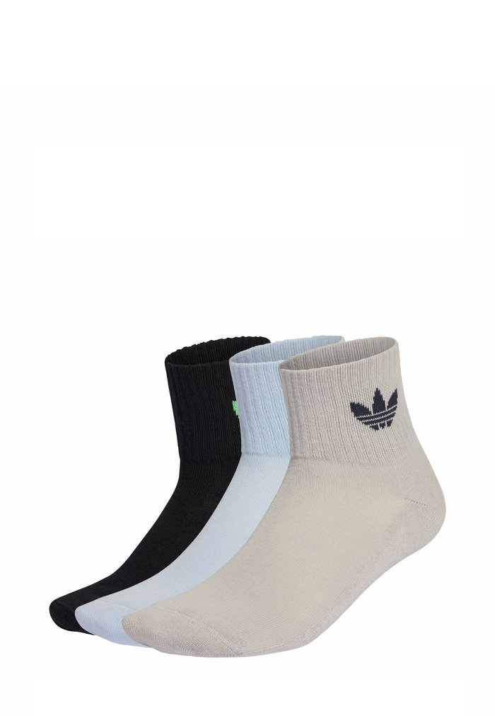 adidas 1/4 3PACK - Calcetines - crystal sky/black/grey two