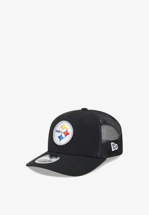 New Era, PITTSBURGH STEELERS NEW ERA 9SEVENTY STRETCH-SNAP NFL TRUCKER CAP SCHWARZ UNISEX - Cap - schwarz