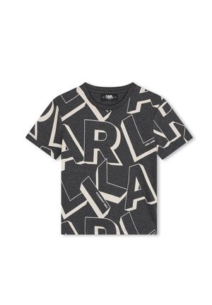 T-shirt con stampa - anthracite chine