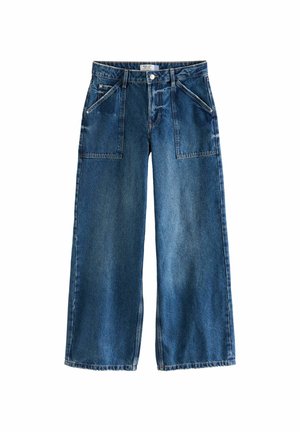 ADJUSTABLE CINCH BACK WIDE - Džinsi ar platām starām - blue