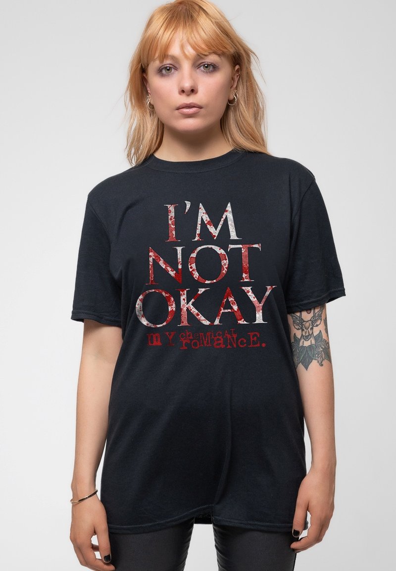 Paradiso Clothing MY CHEMICAL ROMANCE I'M NOT OKAY UNISEX - Print T-shirt - black