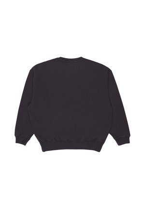 Felpa grigio scuro con collo a giro, polsini e fascia in costina. Tessuto morbido, vestibilità comoda e design minimalista senza loghi.