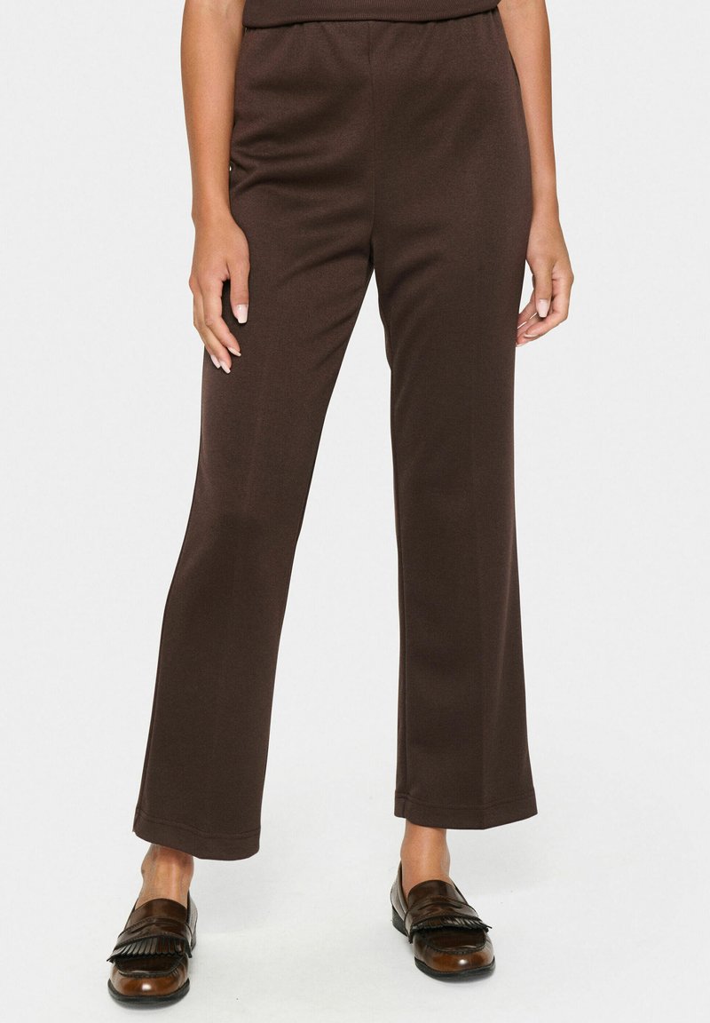Saint Tropez KAILEEN - Pantaloni - dark oak
