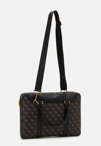 Guess VEZZOLA DOC CASE UNISEX - Briefcase - brown/ochre