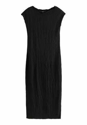 TEXTURED COLUMN REGULAR FIT - Džersejové šaty - black