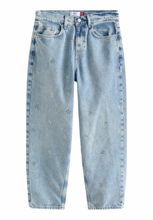 BARREL  - Avar lõikega teksad - mid blue embellished
