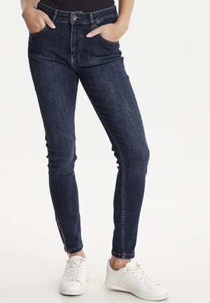 PULZ PZEMMA  - Jeans Skinny Fit - dark blue denim