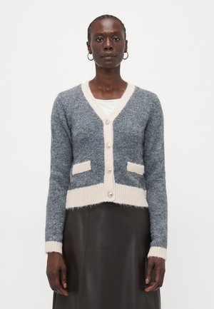ONLMAGGIE LIFE V NECK  - Cardigan - medium grey melange/birch