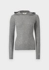POINT TILLA HOOD - Πουλόβερ - grey melange