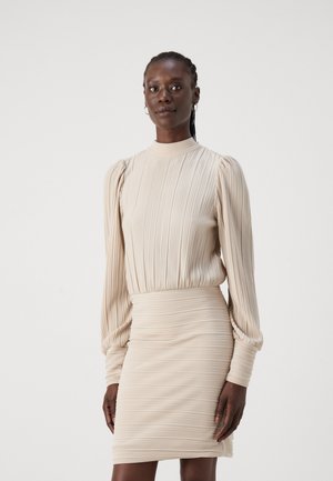 VMAURORA BOW SHORT DRESS - Robe de soirée - pumice stone