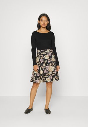 Cocktail dress / Party dress - black/light pink/orange