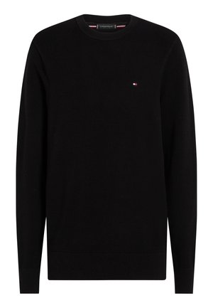 Tommy Hilfiger ESSENTIAL STRUCTURE CREW NECK - Pulover - black