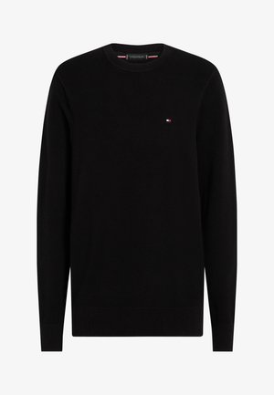 Tommy Hilfiger ESSENTIAL STRUCTURE CREW NECK - Stickad tröja - black