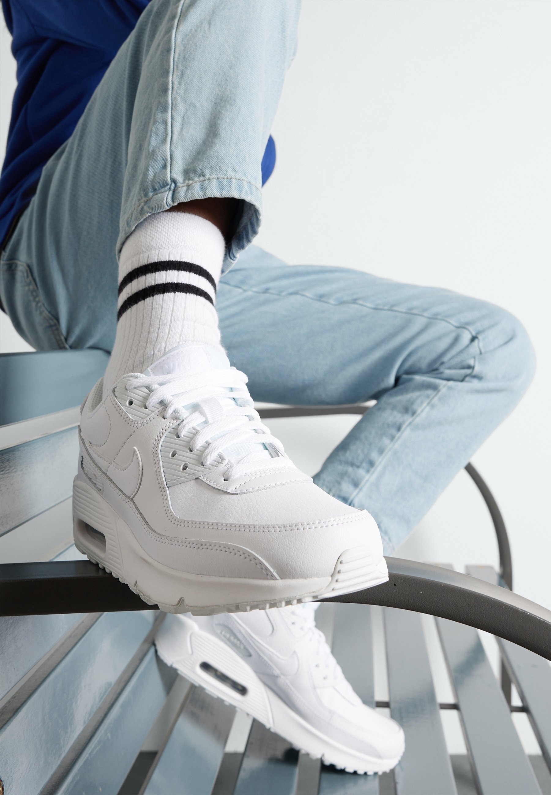 Nike Sportswear AIR MAX 90 UNISEX Sneakers white/metallic