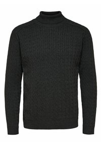 Selected Homme Svetr - mottled dark grey