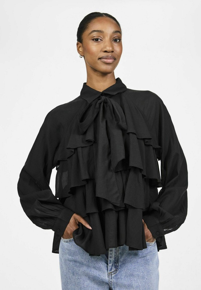 YAS AYA - Skjortebluser - black