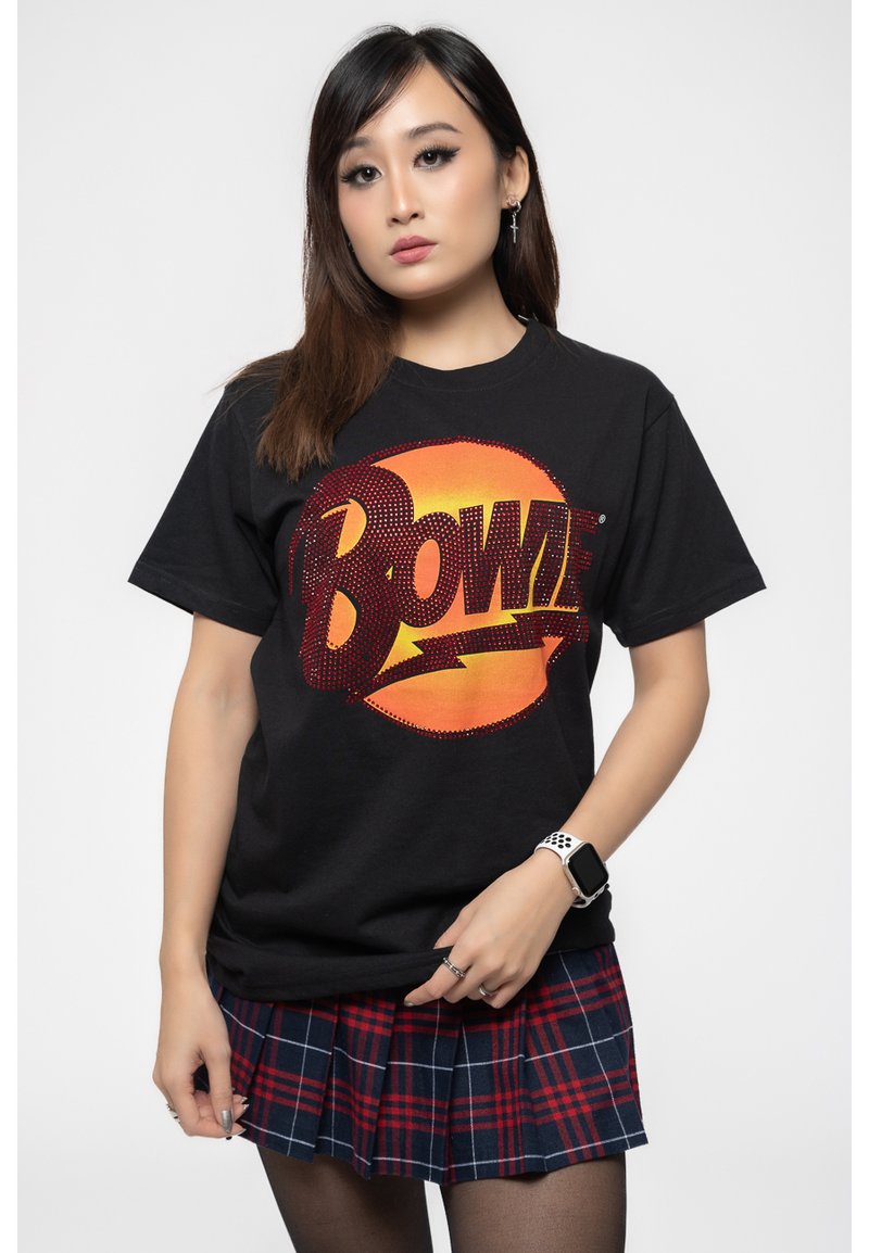 Paradiso Clothing DAVID BOWIE DIAMOND DOGS DIAMANTE - Print T-shirt - black