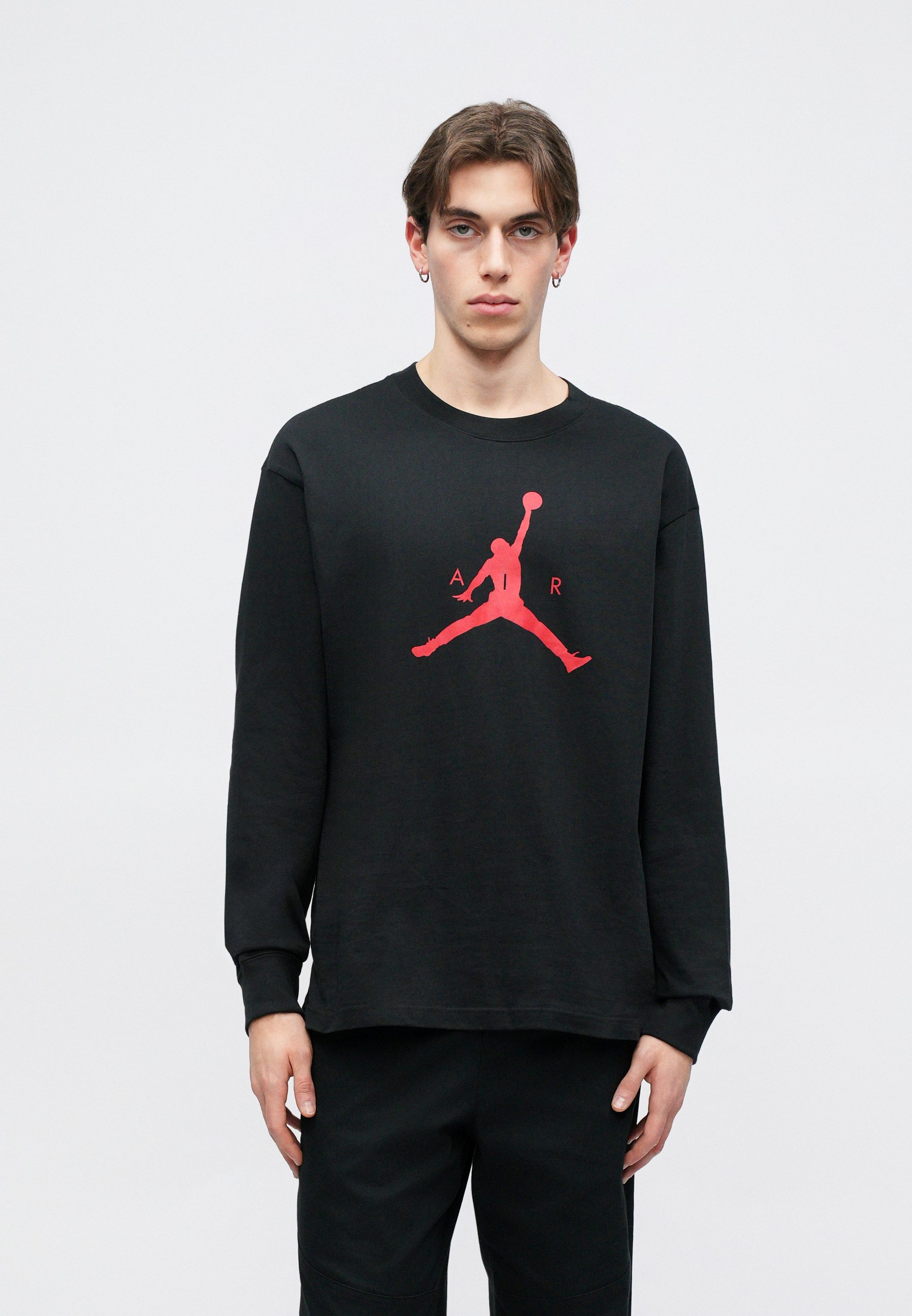 black and red jordan long sleeve