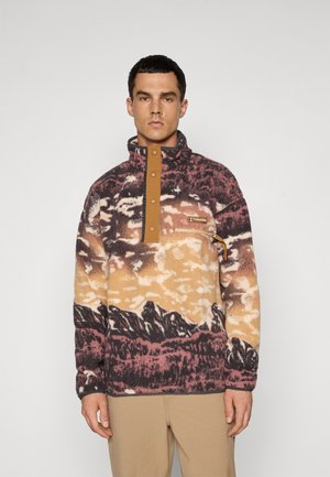 HELVETIA™ PRINTED HALF SNAP - Fleecegenser - camel brown